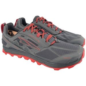 Like New Altra Lone Peak 4 Trail Running Shoe, Grey/Orange, Size 12